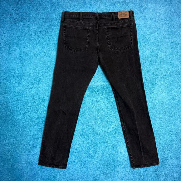 US Polo Assn Men’s Black Jeans 38x30 Straight Leg Stretch Denim (Fits 38x28) - Picture 14 of 16